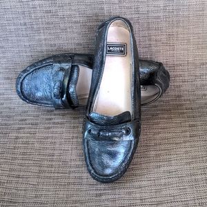 Lacoste shoes. Sz 5.5, color: ocean dark green